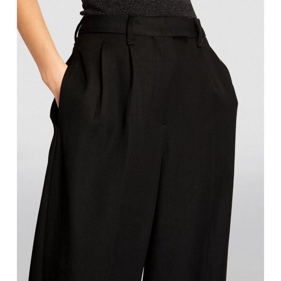 NWT Rag & Bone Women's Marianne Italian Wool Cuffed Hem Trousers in Black Size 2 - Picture 5 of 13